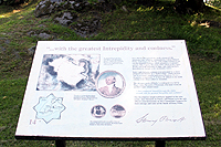 Click to enlarge signage about Stony Point Intrepidity.